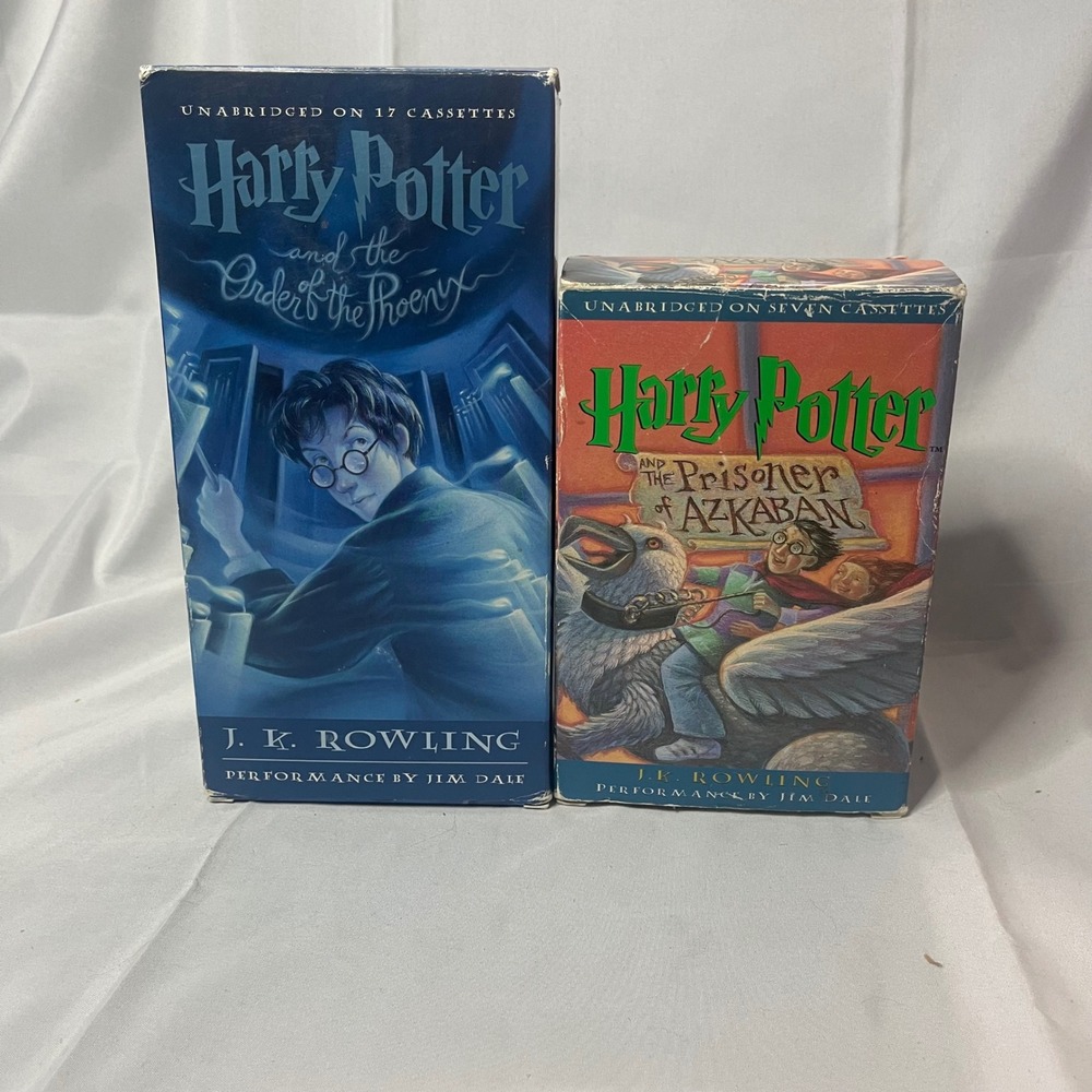 Harry Potter Audiobook Cassette Set Prisoner‎ of Azkaban Order of the Phoenix